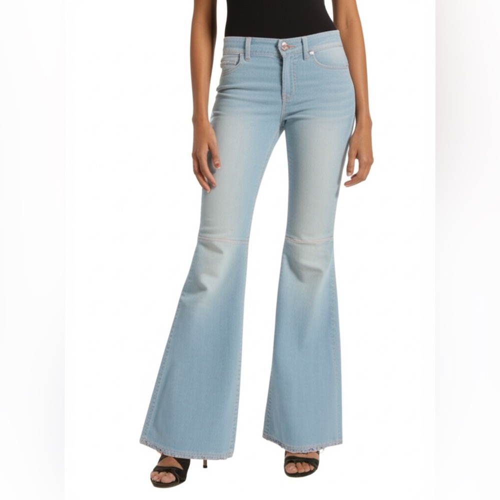 Cycle Italian Jeans NWT | Light Wash Ultra Flare | 27 | Made in Italy| Y2K Denim